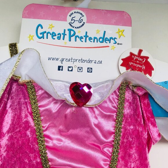 New w/Tag-Great Pretenders Pink Deluxe Sleeping Cutie  Gown-Size 5-6 - Picture 6 of 16